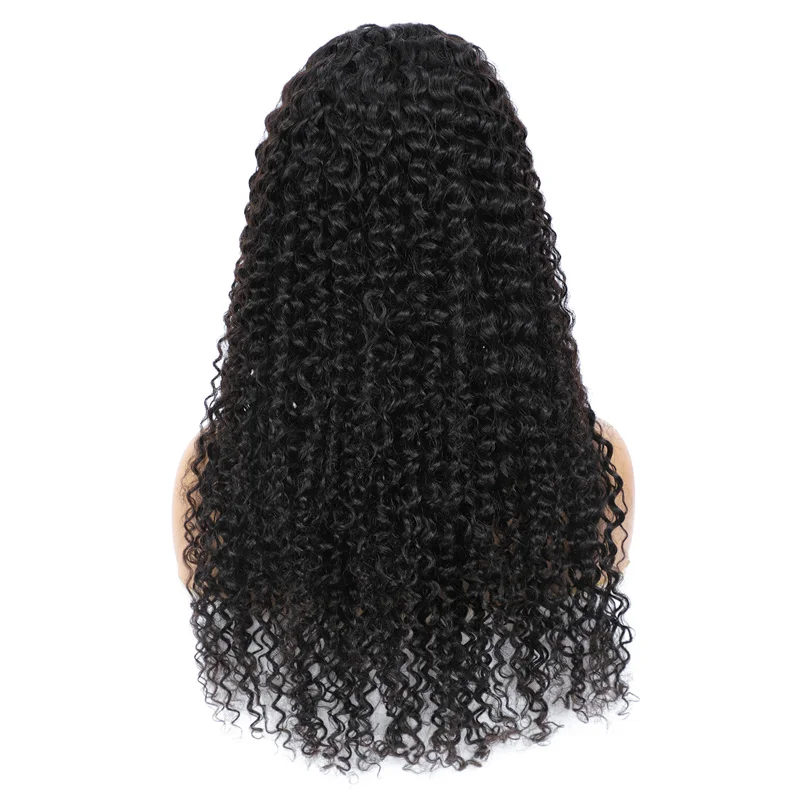 

Kinky Curly Lace Front Wigs For Women Pre Plucked Malaysian Curly Human Hair 4x4 Lace Closure Wigs