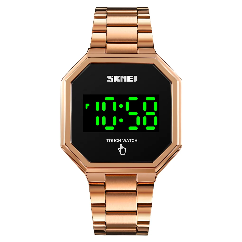 

SKMEI 1696 Digital Watch LED Sport Stainless Steel Band Watch