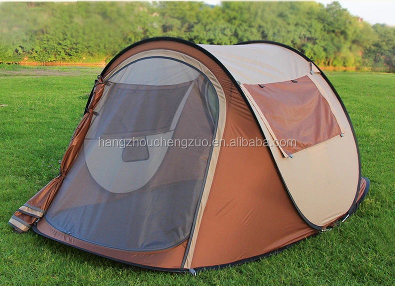 Hot selling CZX-400 Pop Up 2 Person Camping tent come with pegs+wind ropes+carry bag+logo printing,2 Person Pop Up tent