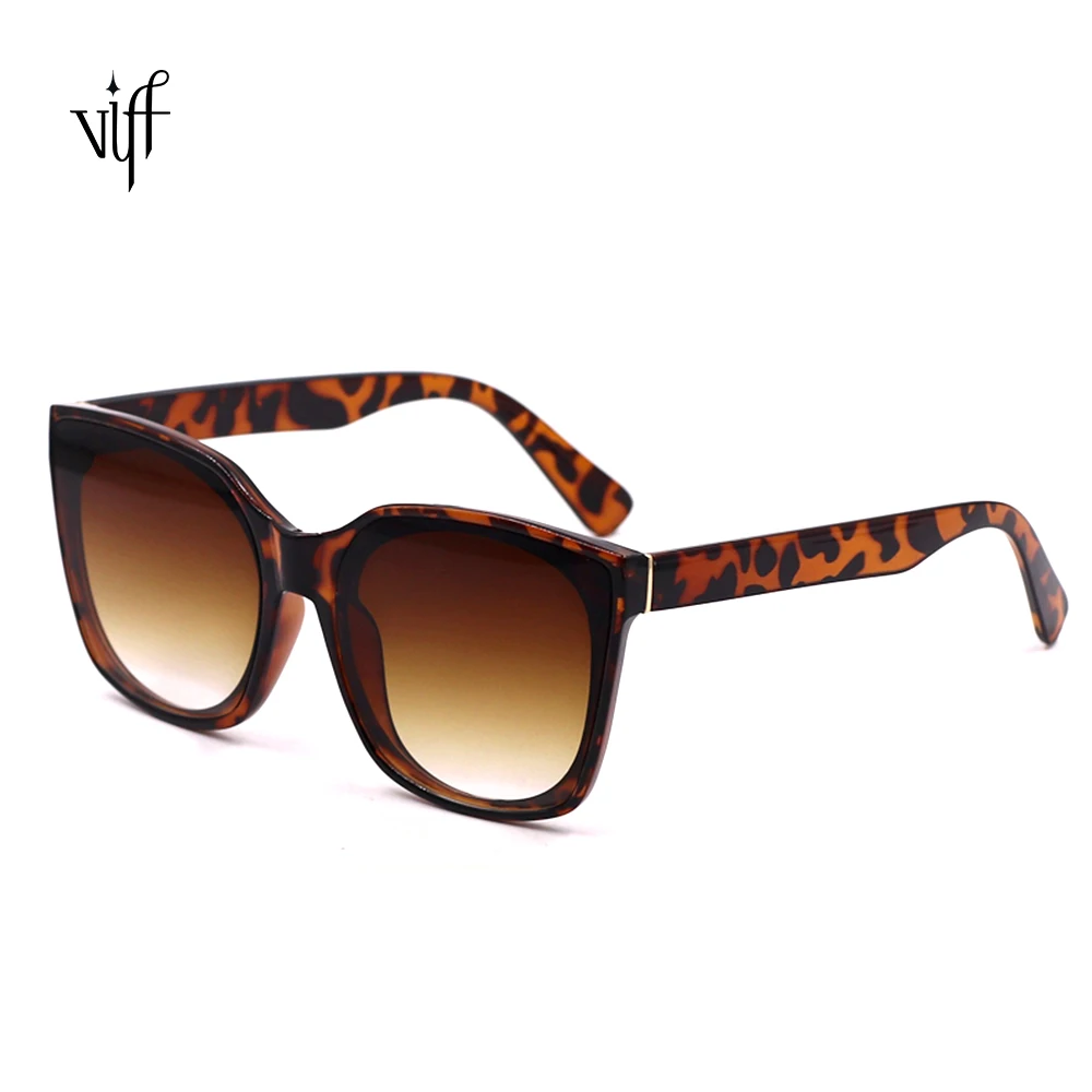 

2021 VIFF HP18951 Custom Logo Big Shades Sun Glasses Lepoard Frame Glasses Supplier Tortoiseshell Oversize Sunglasses for Women