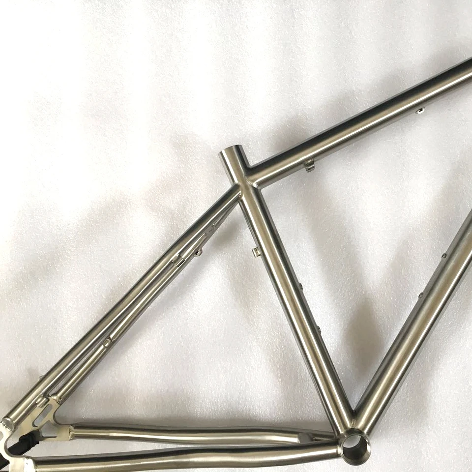 Oem Gr9 Titanium Road Bike Frames Ti3al2.5v Titanium Road Bicycle Frame 