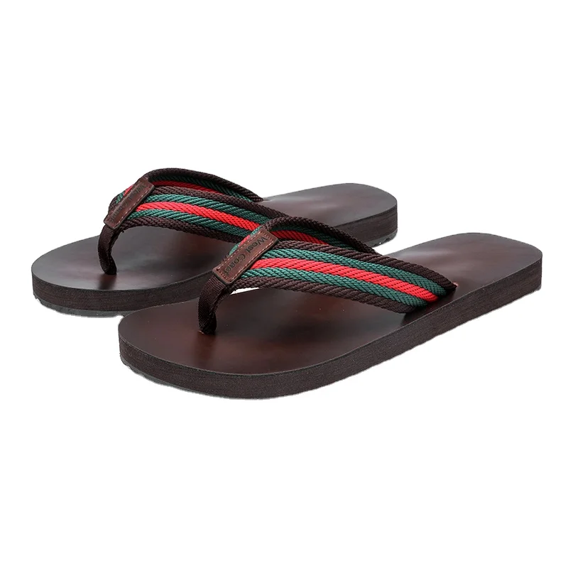 

Factory wholesale men's fashion beach men's slippers sandals flip flops men