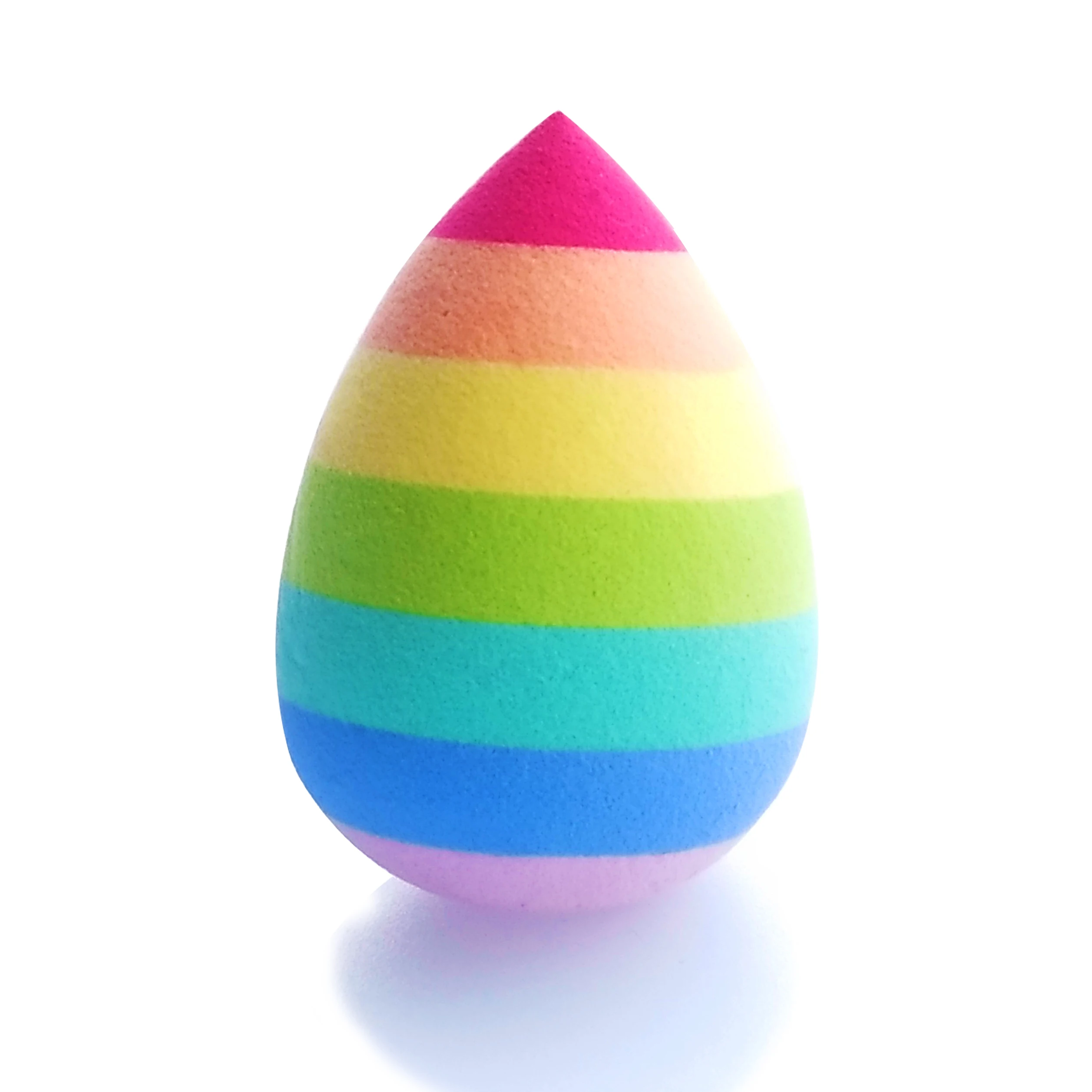 

OEM Customized Oval Waterdrop Beauty Tool Multi Color Rainbow Makeup Sponge