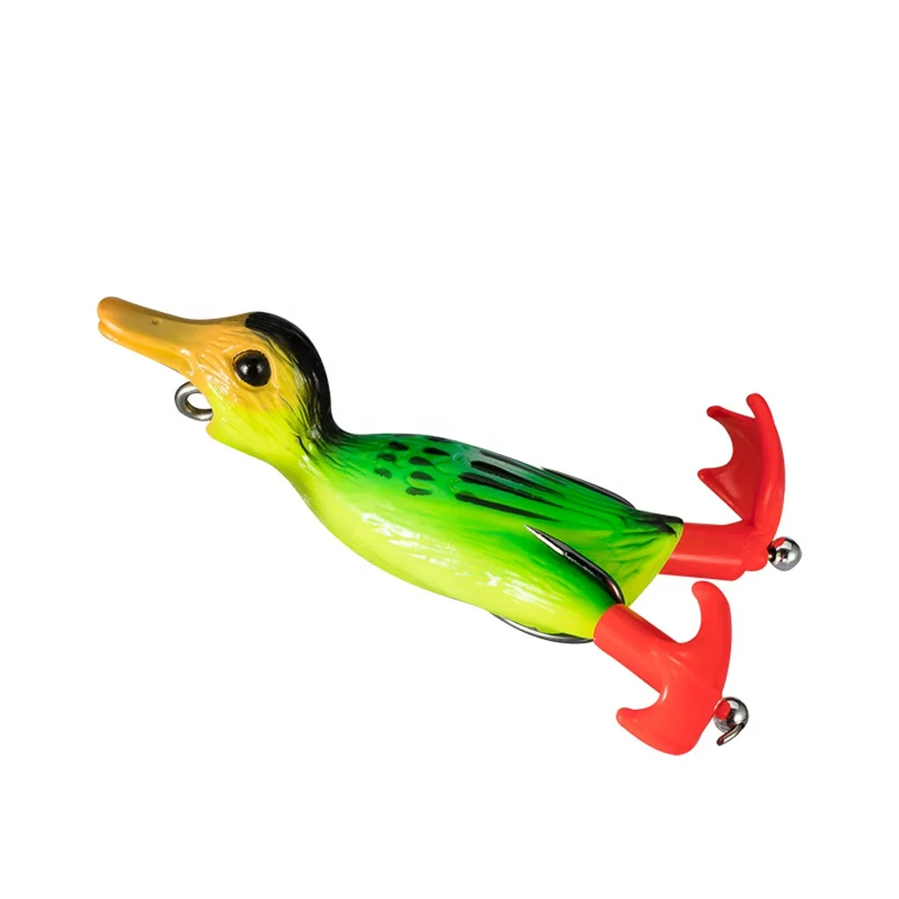 

Leading 9cm 11g Topwater Duck Propeller Jointed Double Rotating Legs Fishing Lure Fish Bait, 10 colors 90mm lure