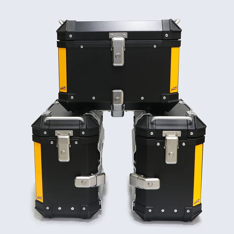 
Wholesale And Retail High Quality Metal Box Aluminum Motorcycle Side Box and Tail Box With Racks 