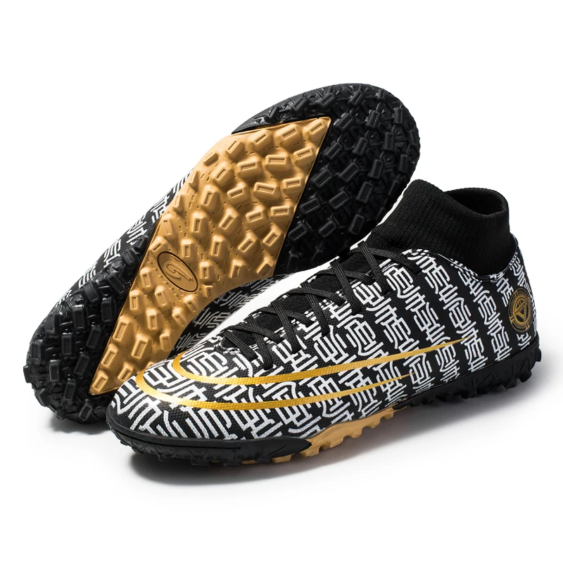 

New Design Football Boots Broken Nails football boots Men's and Boy's Wear Outdoor Training soccer shoes, Orange,white,blue,black
