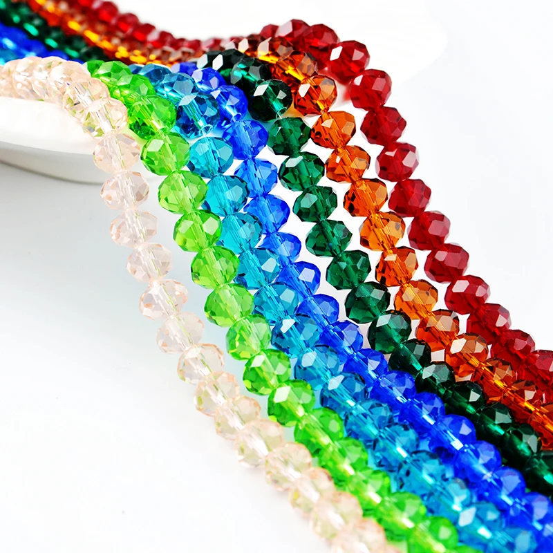 

Subsize Crystal Glass beads In Bulk , Wholesale Rondelle Glass Crystal Beads For Jewelry Making, Pls refer to the color chart