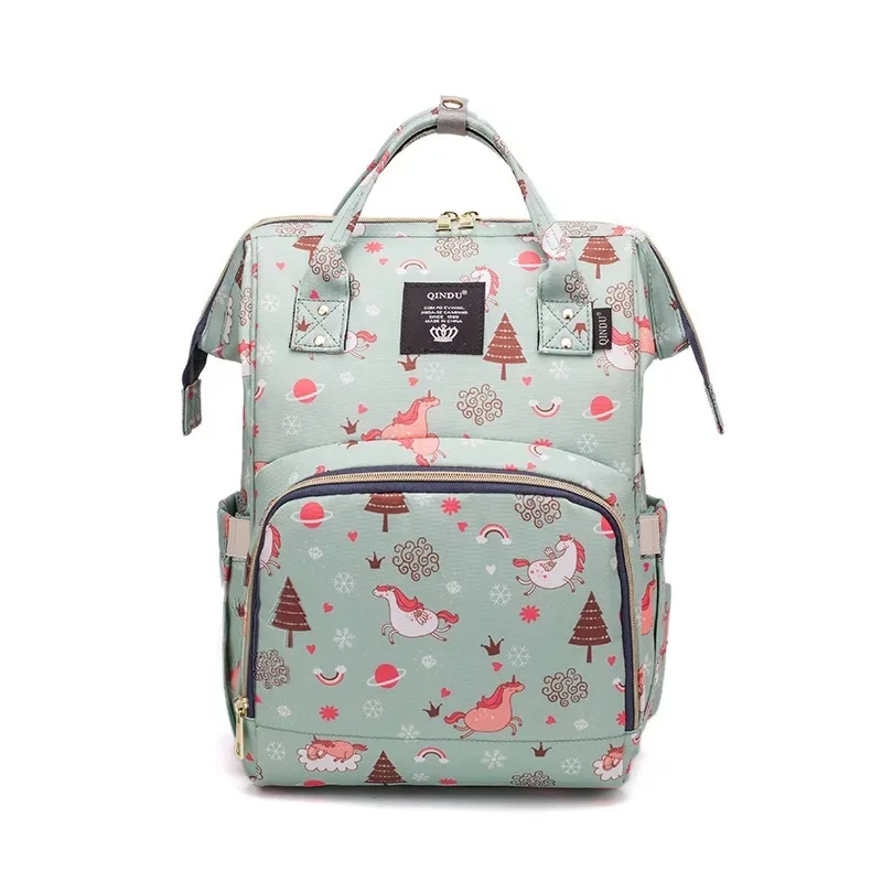 

Multifunctional Mummy Baby Shoulder Bag quality diaper fashion backpack diaper bag 2021 best selling diaper backpack, Custom