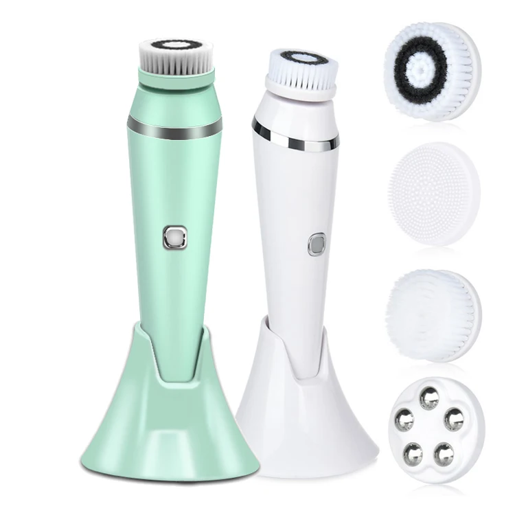 

new product ideas 2020 Waterproof Electric Face Brush deep Cleansing Sonic Spin Exfoliating Brush, White,pink,green