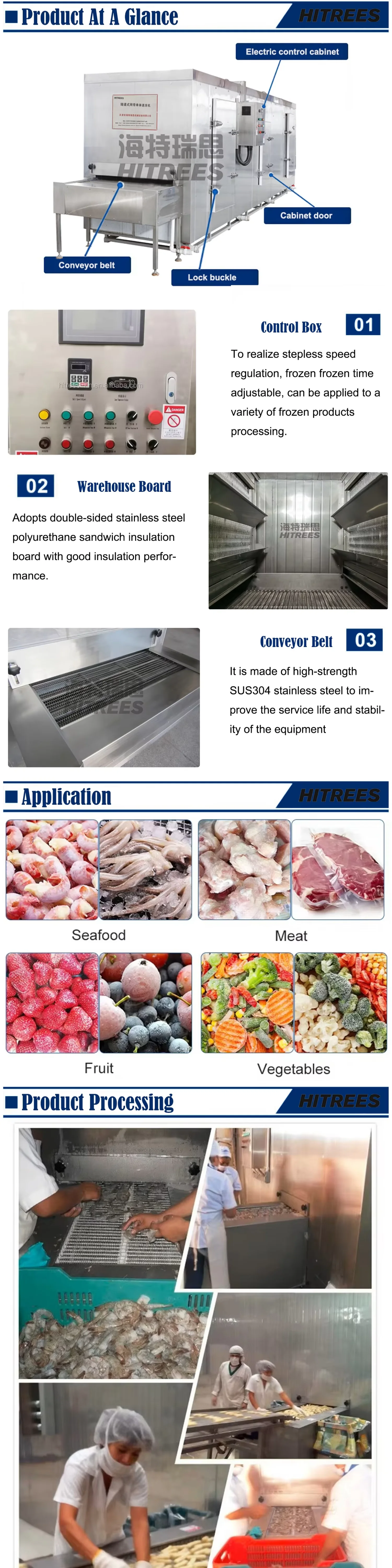 Blast Freezer, IQF, Stainless Steel 304, Tunnel Freezer - detail 4