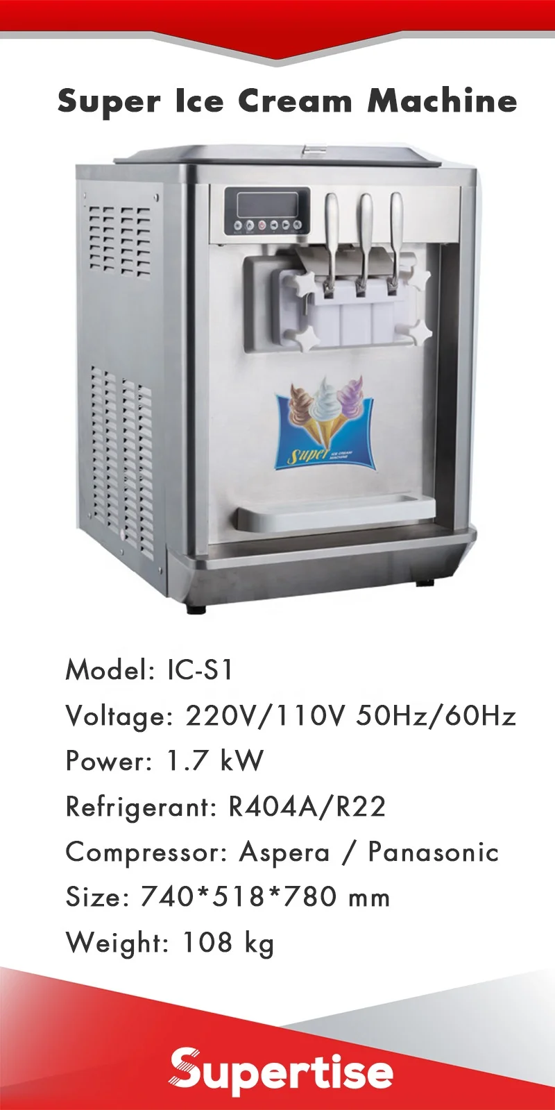 Cheap Price Aspera Compressor Taylor Automatic Commercial Soft Ice