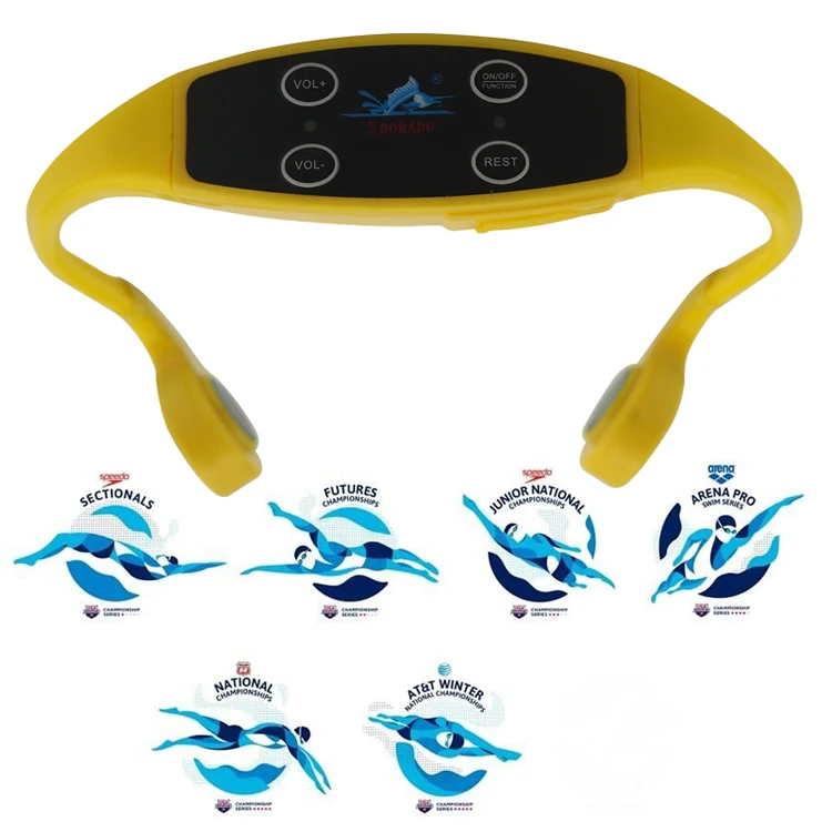 

Real Time Underwater Audio Swimming Pool Coaching Swim H903 Bone Conduction Earphone