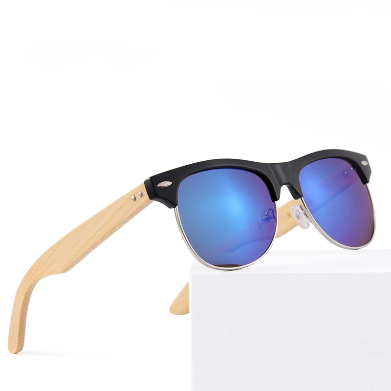 

wood bamboo Logo Gafas Cheap Promotion Fashion UV400 Unisex Plastic Sun Glasses Customized Sunglasses