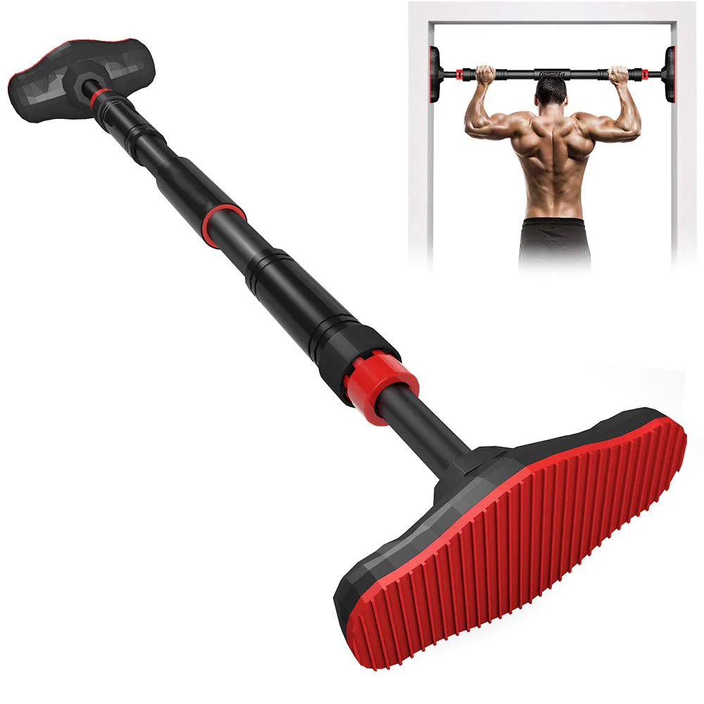 

65-150cm Door Horizontal Bars with Wide Anti-slip pad Home Gym Workout Chin Up Pull Up Training Bar Sport Fitness Equipments