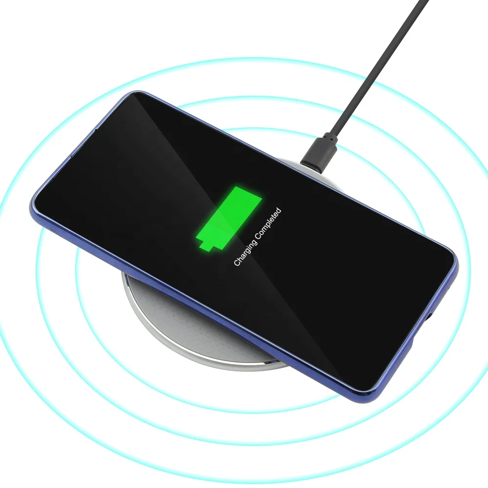 
Cheapest Promotion Gift QI 10W Output Fast Charging Mobile Phone Wireless Charger for iPhone Huawei Samsung 