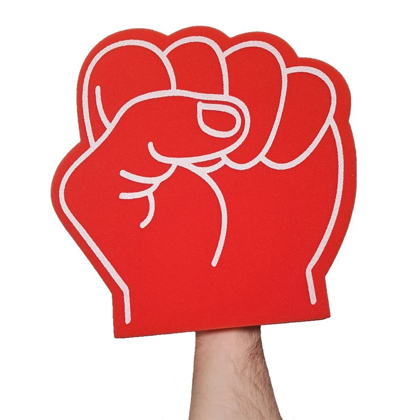 
Custom design promotional low MOQ EVA middle finger foam hand 