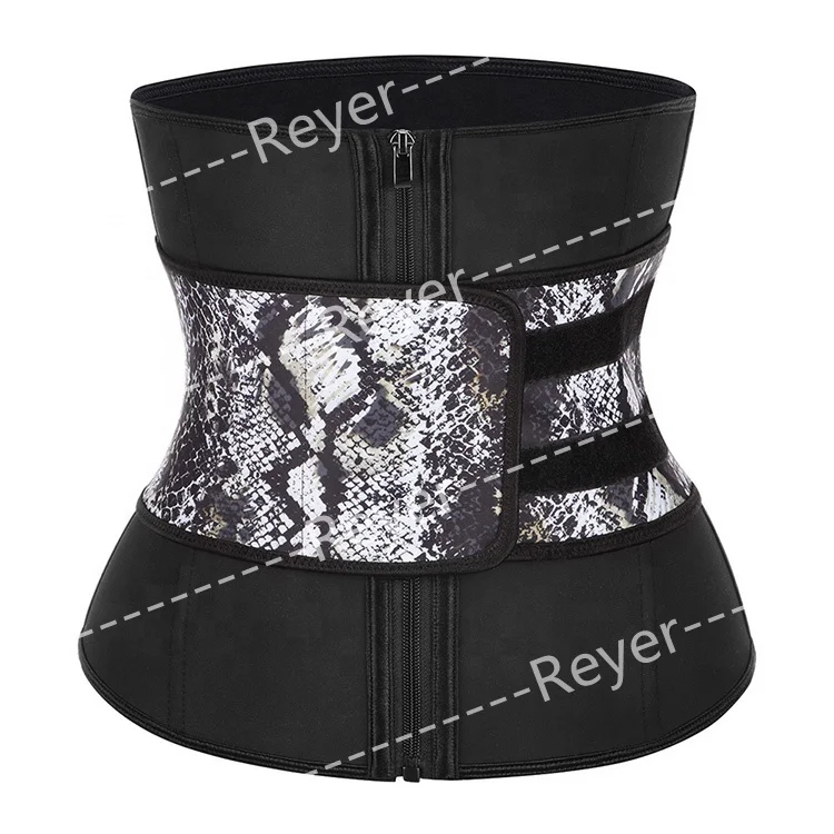 

Comfortable wholesale printing silver waist trainer adjustable short torso waist shaper slimming body waist trimmer belt, Picture