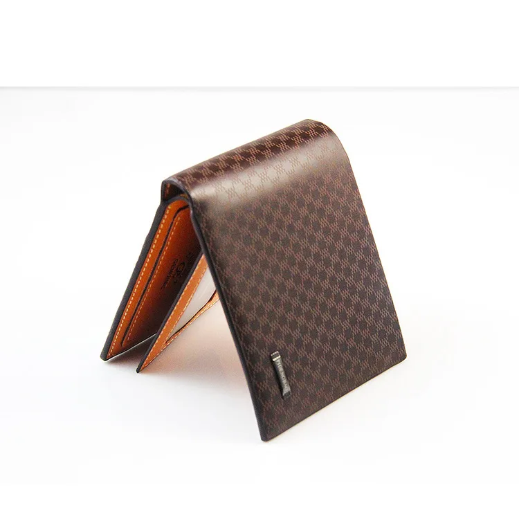 

Casual short men's wallet lattice more card hold men's wallet PU leather manufacturers spot