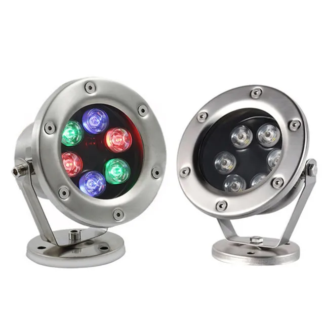 
SS316 SS304 Stainless Steel Underwater RGB Ring LED Fountain Lights 