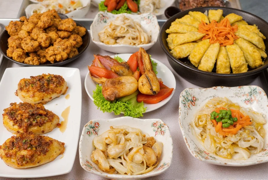 Assortment of dim sum dishes featuring ginger prominently, including shrimp dumplings and steamed fish