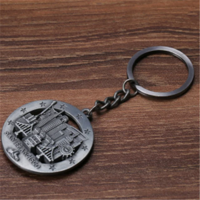 
custom keychain San francisco metal keychain wholesale 