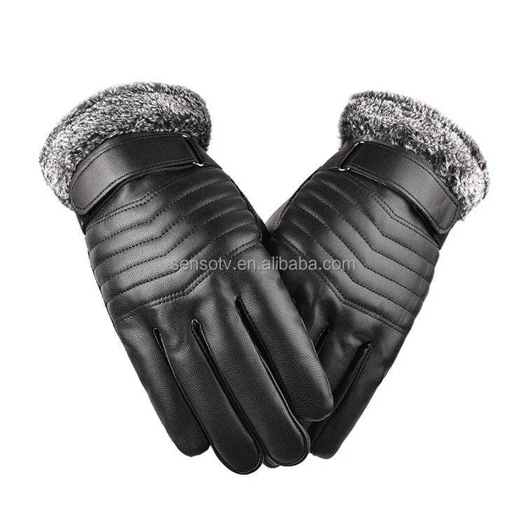 

Autumn And Winter Men's Touch Screen Gloves Thickening Outdoor Non-slip Touch Screen Cotton Gloves
