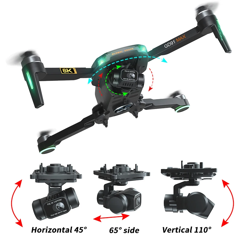 

2021 New Design Remote control camera drone underwater drone 4k smallest drone with camera, Black