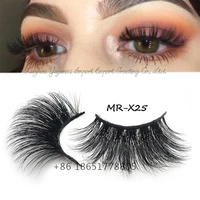 

25mm Mink 3D Lashes Long Volume Mink Eyelashes False Strip Eyelashes Handmade Volume Mink Eyelashes Thick 25mm Full Strip Lashes
