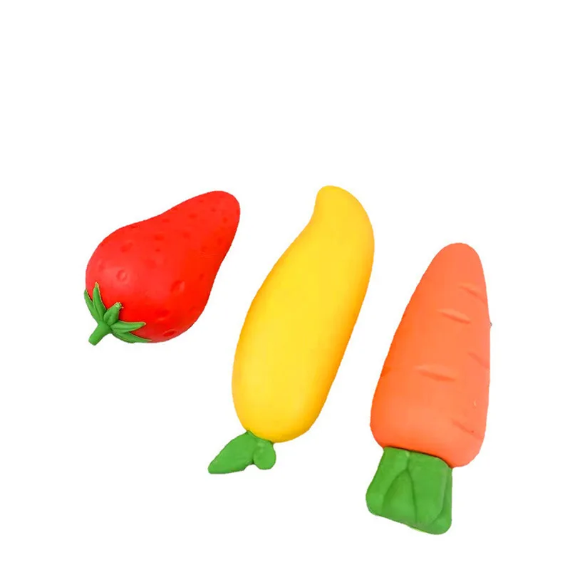 

Big Fruit No crumbs Clean cute fancy eraser mango carrot large eraser student art erasers for kids