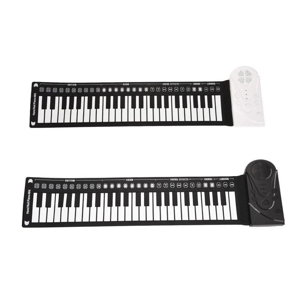 

Aiersi Flexible piano toll up keyboard made in China Wholesale, Dream black, pearl white
