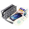 Ladies Clutch Purse Phone Wallet Case Wallet Women Geometric Makeup Cosmetic Bag With Handle