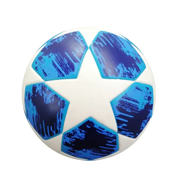 

Soccer Sport Ball Size 5 Gift Custom Football Outdoor Surface pattern football goal, Blue