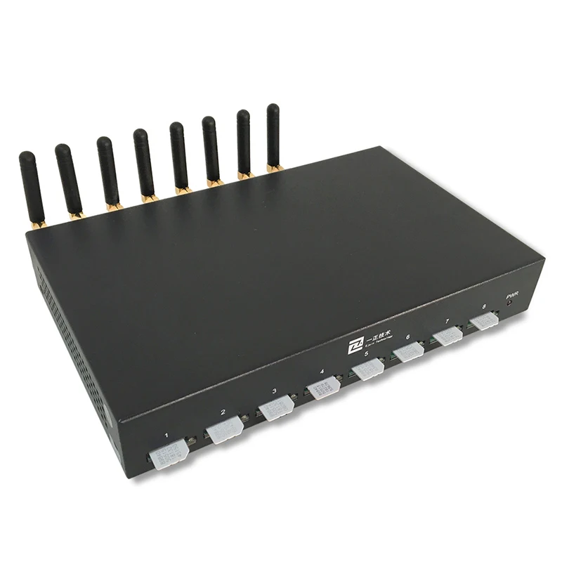 

Hot sale 8 Port GSM Modem SMS Gateway 8 sim sms gateway, Black