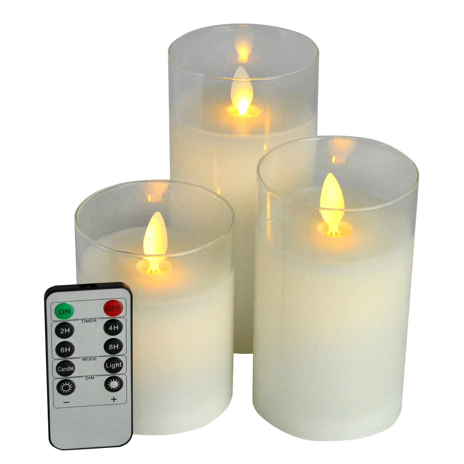 Christmas Moving Wick Dancing Flicker LED Flame Electric Church Candles