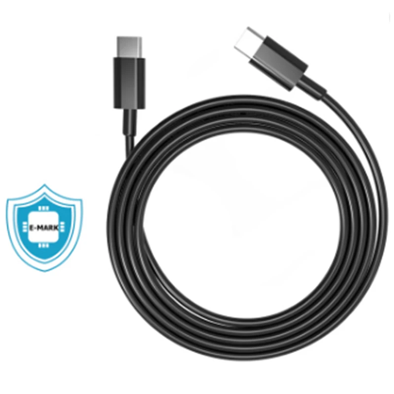 

100W PD Fast Charging USB-C Cable, White/black