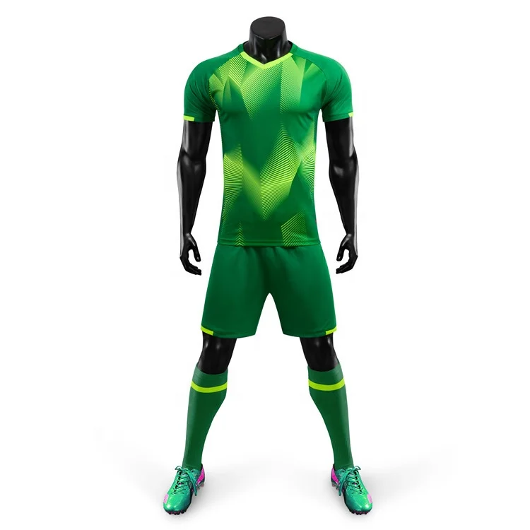 

Manufacture Soccer Wear Top Thai Quality Jerseys Man Plain No Logo Soccer Uniform Green, Any colors can be made