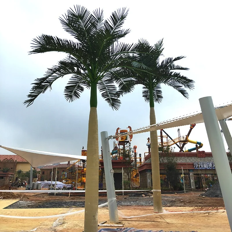 Outdoor Royal Palm Tree Synthetic Artificial Palm Trees Coconut Trees