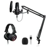 MAONO Entry-level Electret Condenser Microphone Kit with Recording Headphone