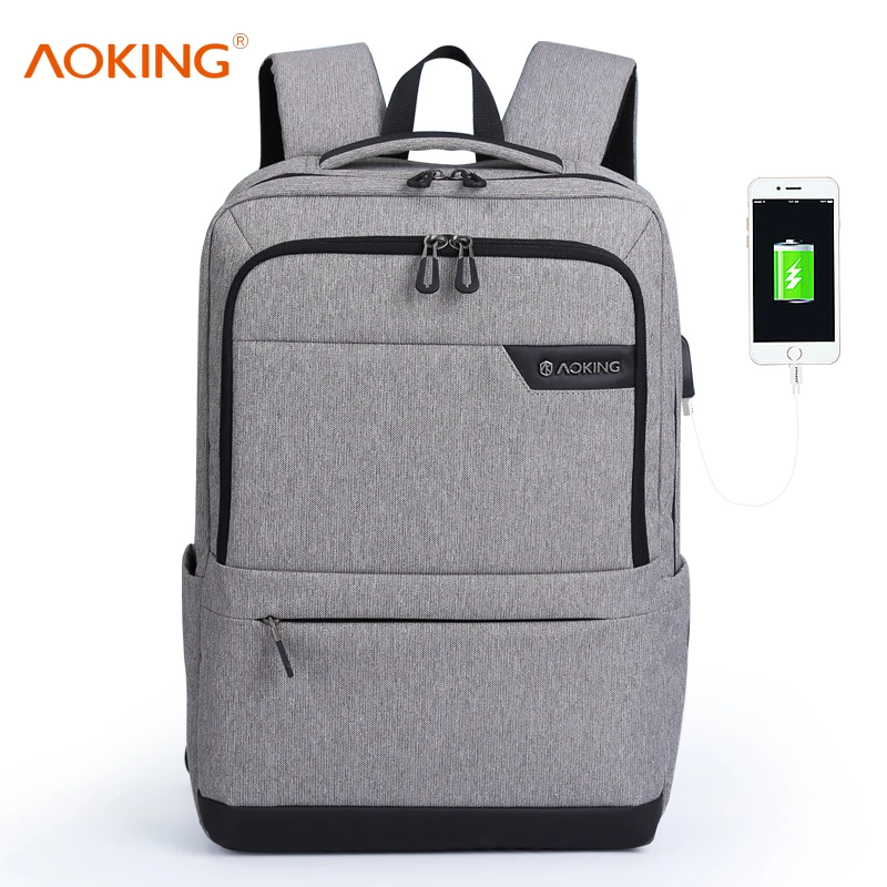 

2020 Aoking trending usb charger smart men school anti theft boy waterproof laptop collegeweekend backbag backpack bag mochilas