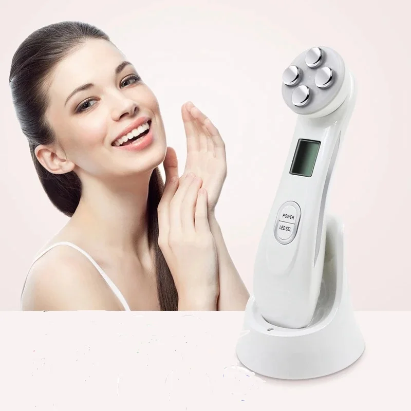 

EMS Face Massager LED Light Therapy Facial Radio frequency Wrinkle Removal Skin Tighten Radio Mesotherapy Beauty Device