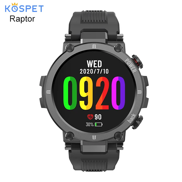 

2021 New KOSPET Raptor Outdoor Sport Watch Rugged Full Touch Smart Watch Ip68 Waterproof Tracker Fashion Smartwatc