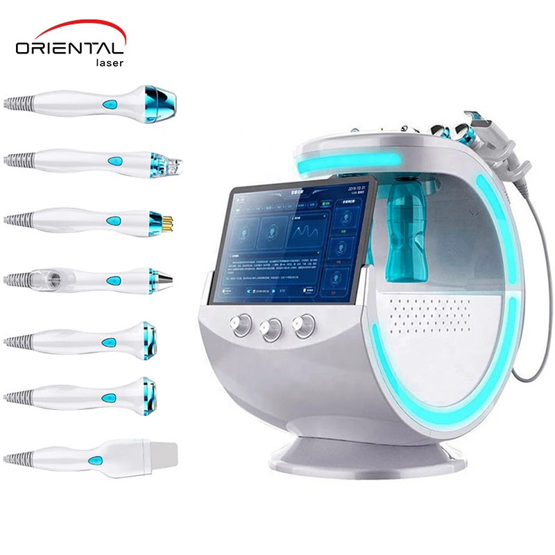 

7 in 1 Aqual peeling H2o2 hydra dermabrasion Small Bubble Hydrafacials deep cleaning Machine with detection