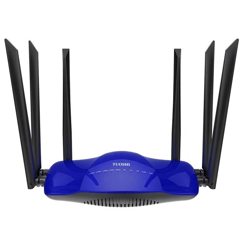 

TUOSHI 4G SIM Router High Speed 1200Mbps WIFI MIMO 6 Antennas 802.11ac 3G 4G LTE Wireless Router