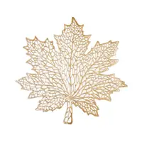 

maple shape PVC hollow table mat