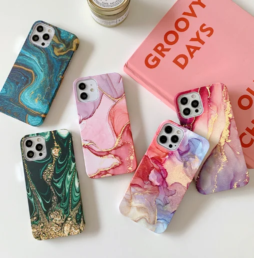 

2022 TPU Marble Phone Case Luxury Phone Case Cover Shell for iPhone 11 Case 12 13 Pro Max X XS MAX XR 7 8