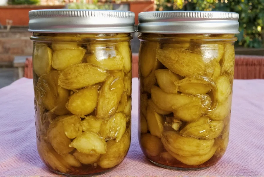 Mason jars with colorful pickled vegetables