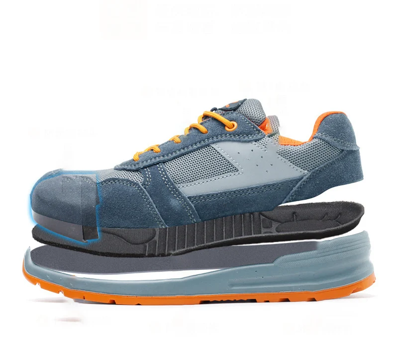 

Wear-Resistant Smash-Resistant Steel Toe Stab-Resistant Protective Shoes Work Safety Shoes