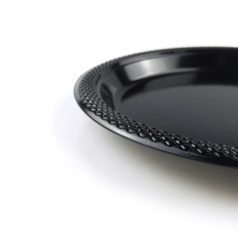 
Biodegradable Colorful Plate 7 Inch Plastic Round Dinner Plate Hot Sell 