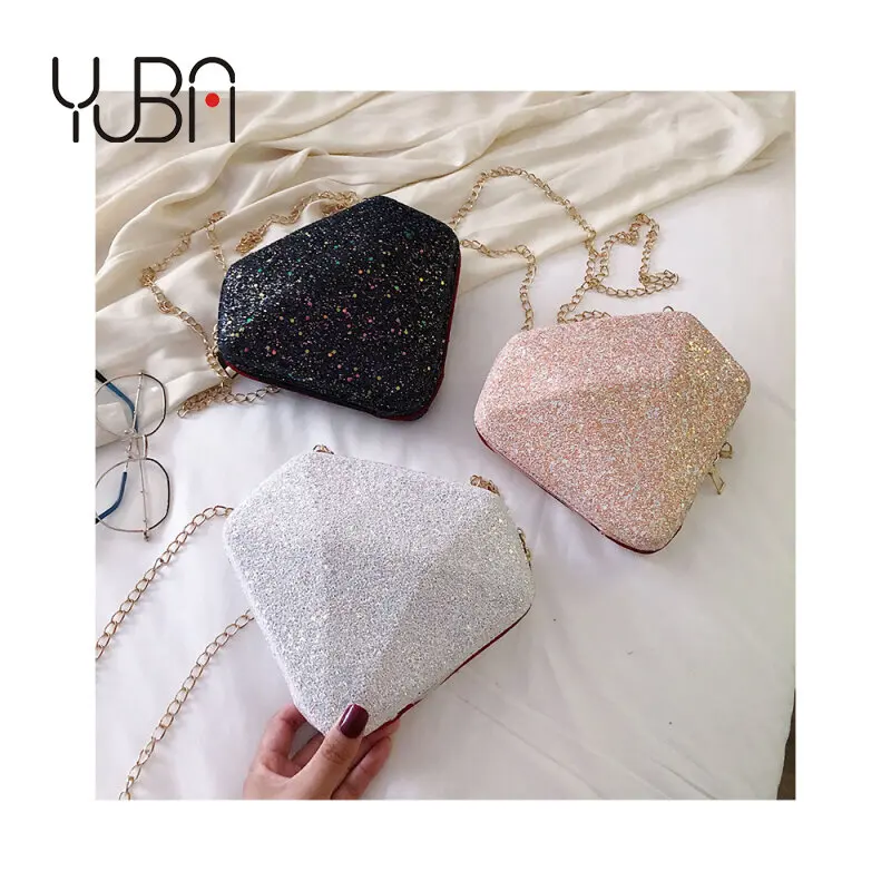 

Cute Girls Novelty Design shell shaped clutches fashion chain Sequin single shoulder handbag 2021 purses, Customizable