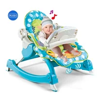 

High quality Electric vibrating music baby bouncer swing rocking chair for baby with crib kick and play piano toy